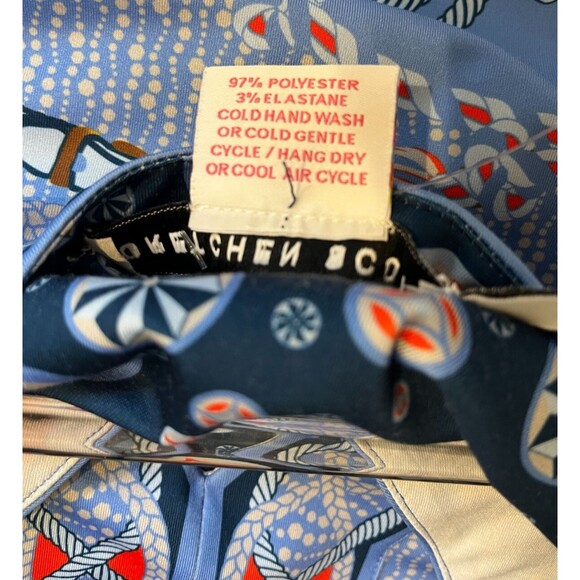 Gretchen Scott Jersey Bordertown Ditto Dress Imari Equestrian Scarf Nautical M - Picture 6 of 7